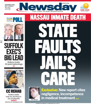 Death of inmate John Gleeson at Nassau County Jail could have been prevented, state report says